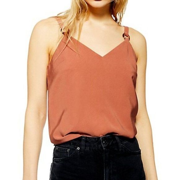 Topshop Orange Tilda Ring Camisole - Picture 3 of 7